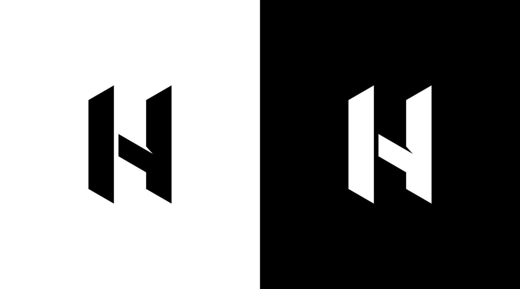 carta h logotipo vetor monograma inicial ilustração ícone estilo Projeto modelo