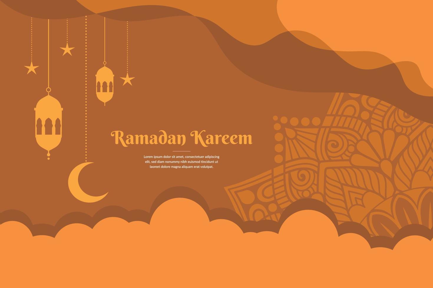 vetor ilustração do uma Ramadã fundo, adequado para estar usava Como uma fundo para seu o negócio Projeto