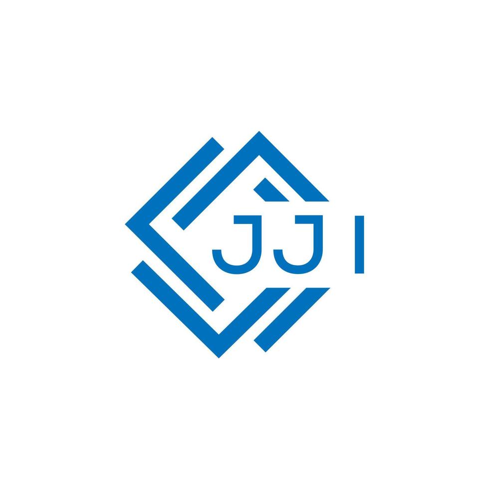 jji carta logotipo Projeto em branco fundo. jji criativo círculo carta logotipo conceito. jji carta Projeto. vetor
