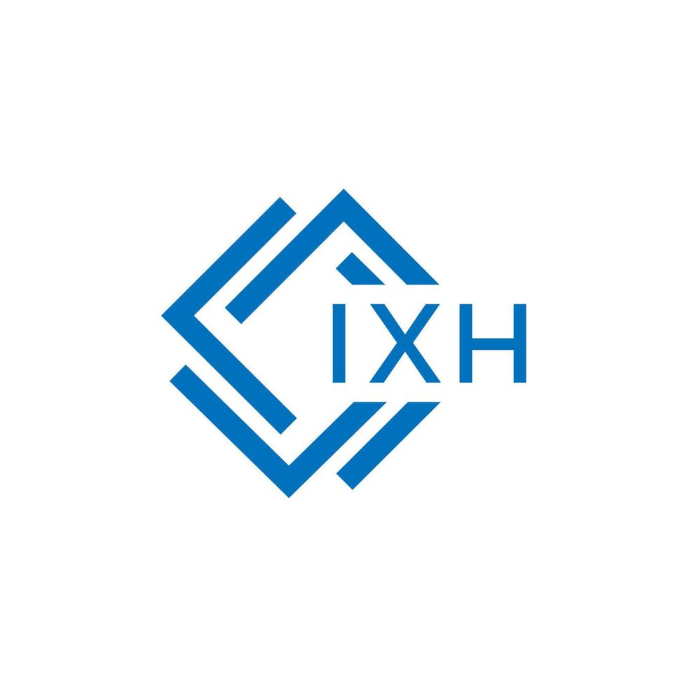 ixh carta logotipo Projeto em branco fundo. ixh criativo círculo carta logotipo conceito. ixh carta Projeto. vetor