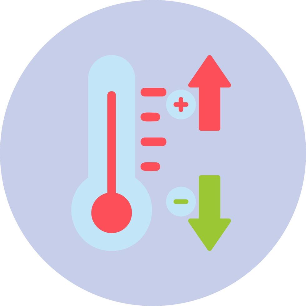 ícone de vetor de controle de temperatura