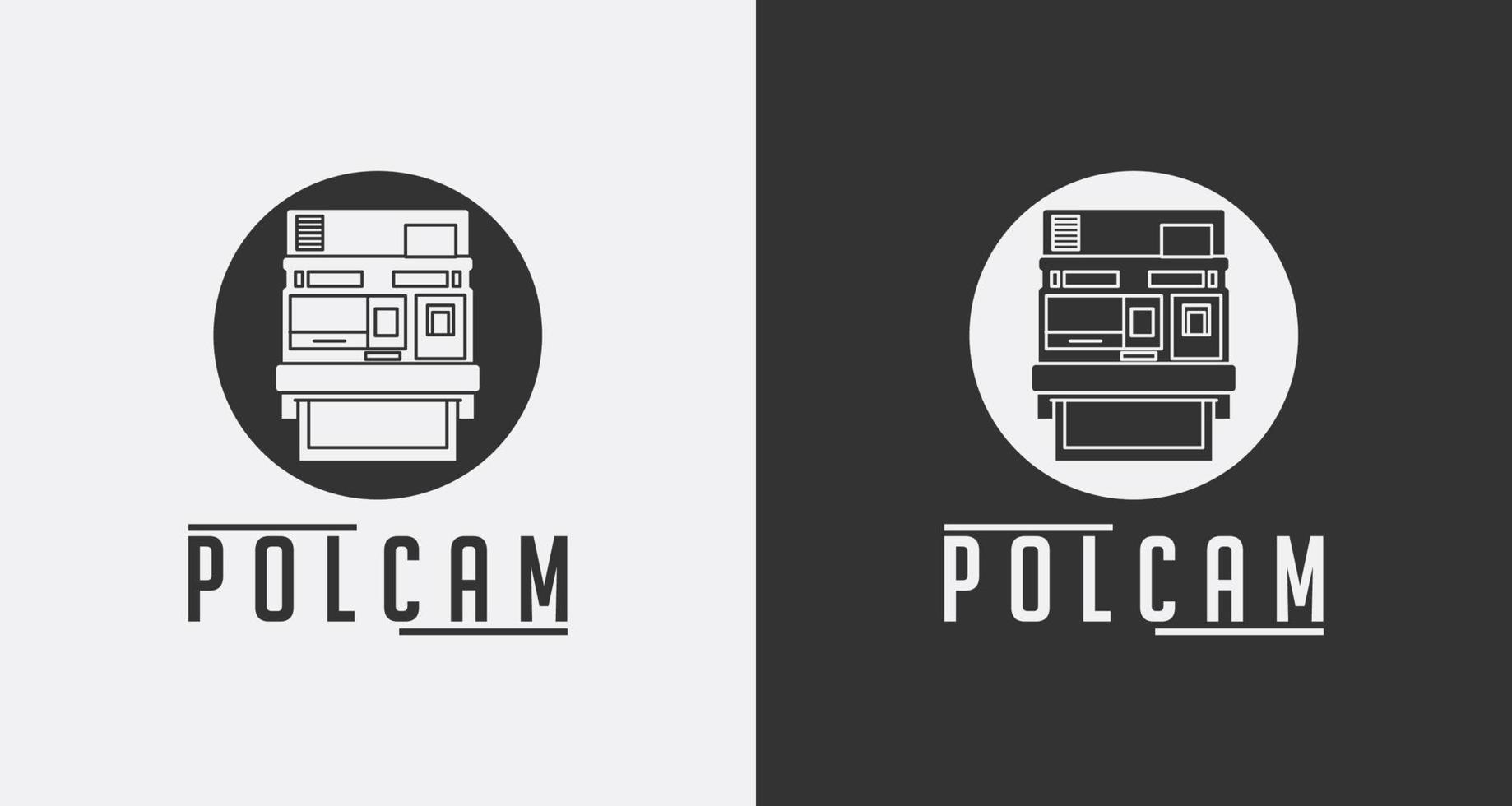 logotipo Projeto com vintage Câmera conceito vetor