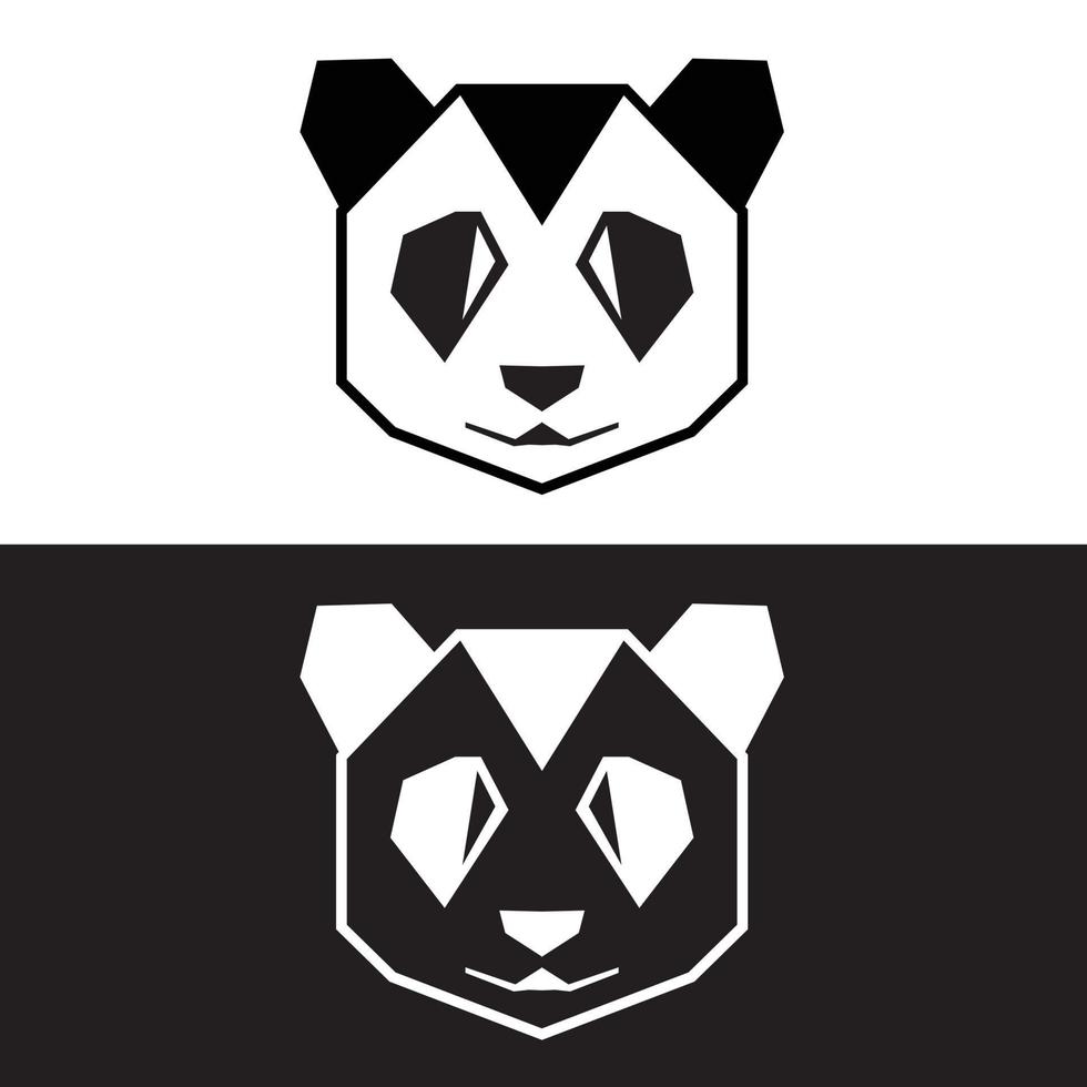 panda vetor ícone. panda logotipo. plano panda ícone. panda Projeto ícone