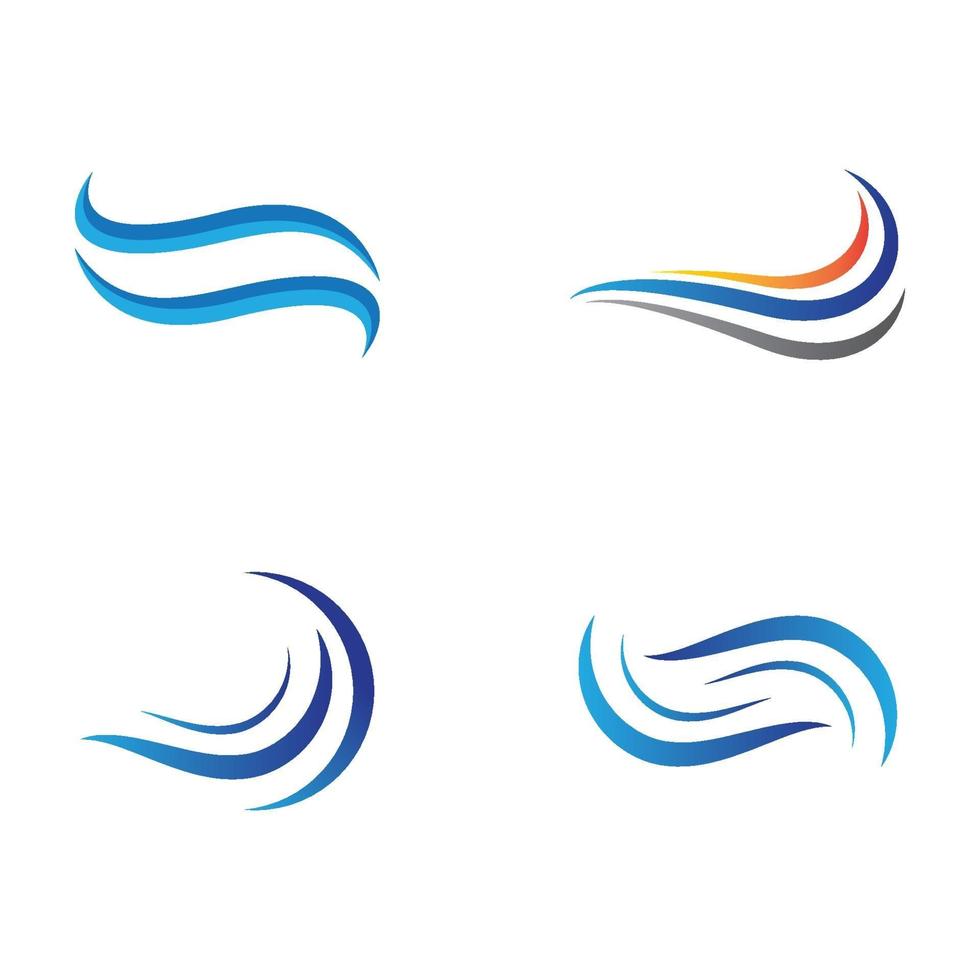 imagens do logotipo da onda de água vetor