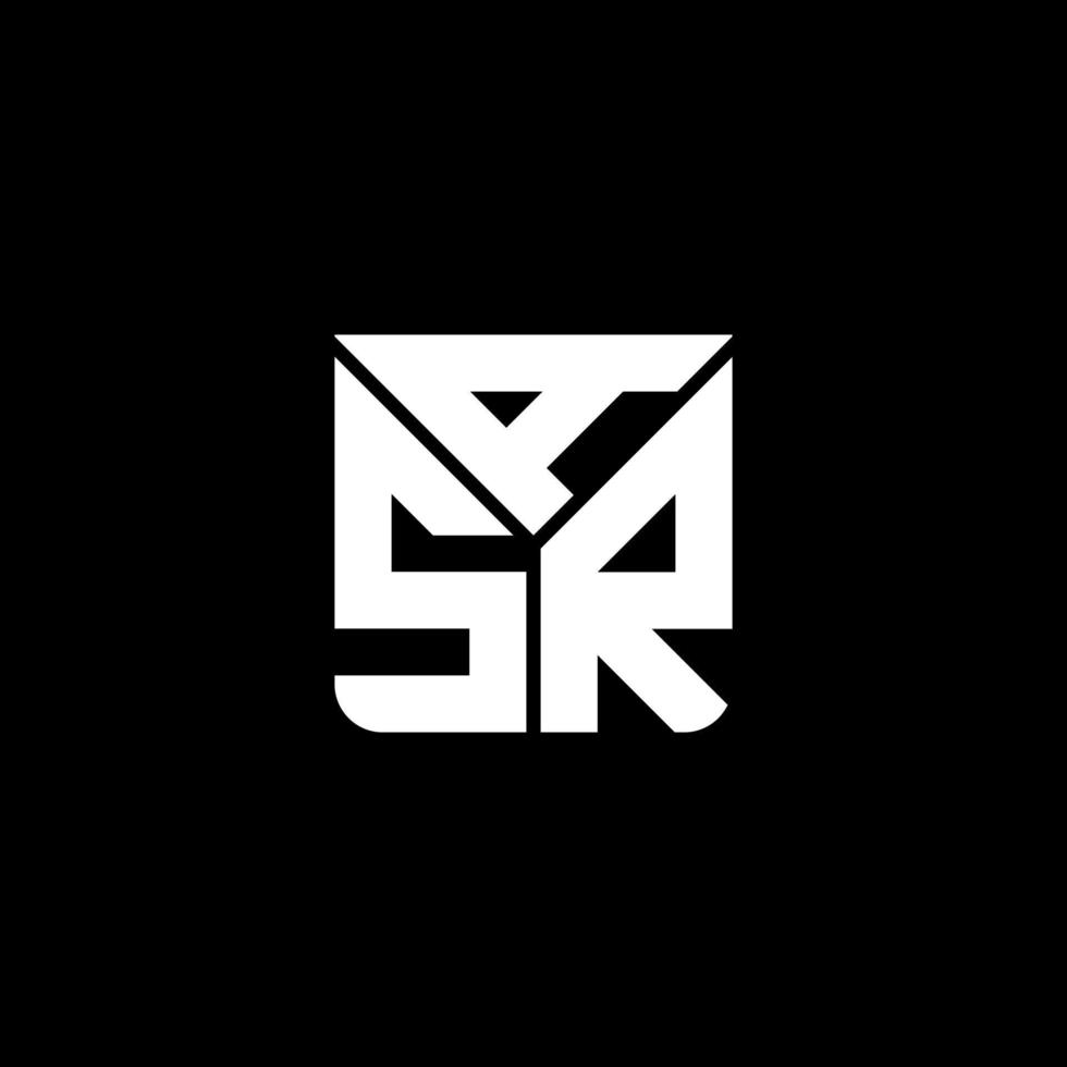 design criativo do logotipo da letra asr com gráfico vetorial, logotipo simples e moderno asr. vetor