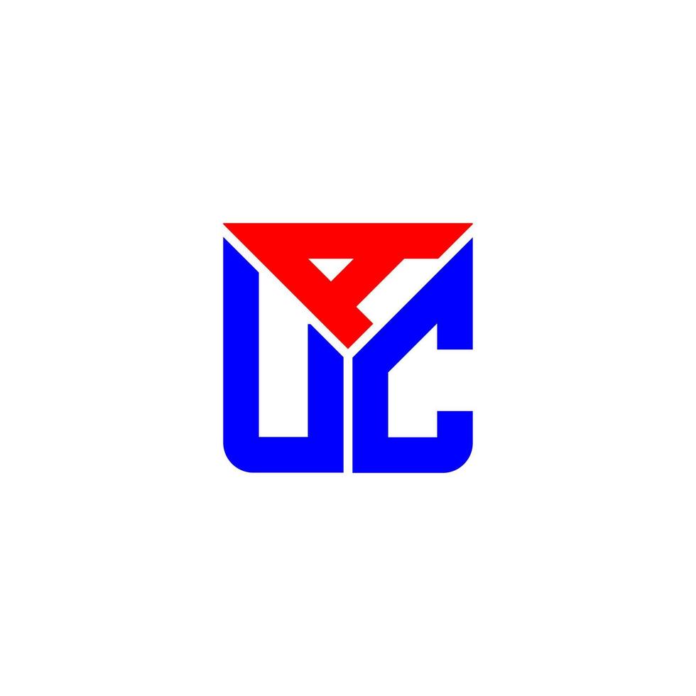 auc letter logo design criativo com gráfico vetorial, auc logotipo simples e moderno. vetor