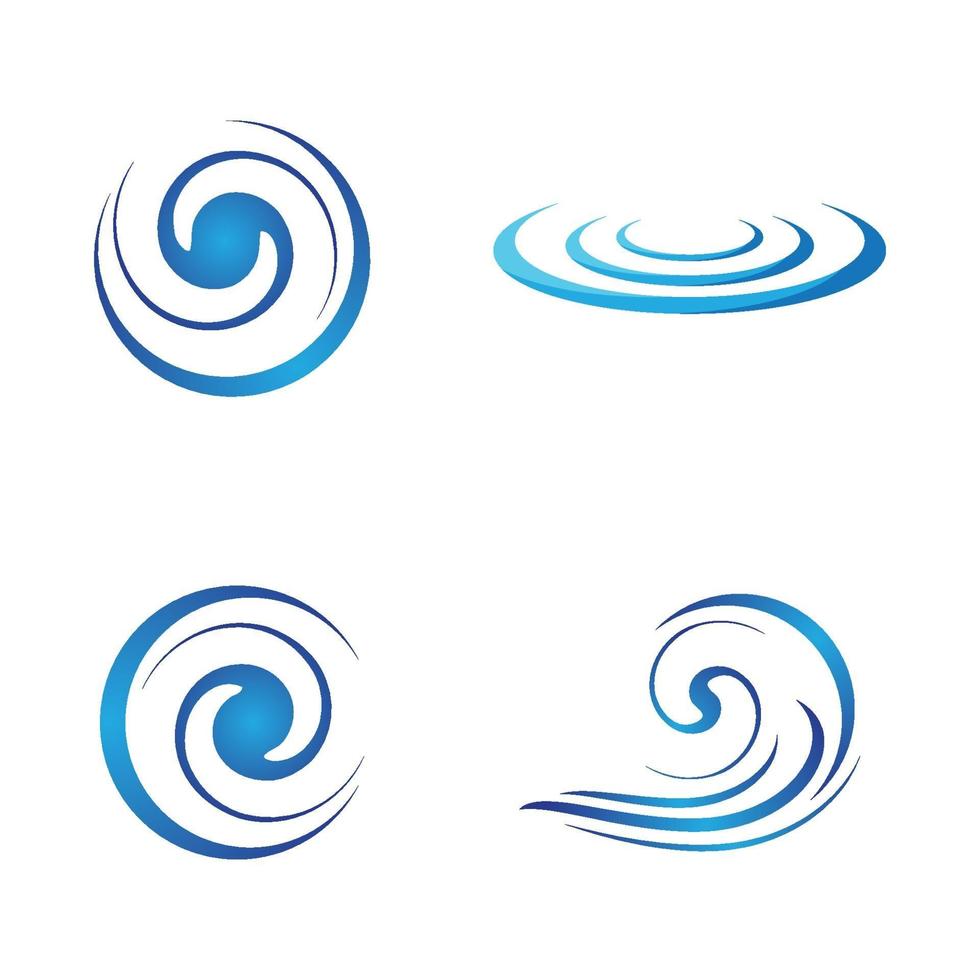 imagens do logotipo da onda de água vetor