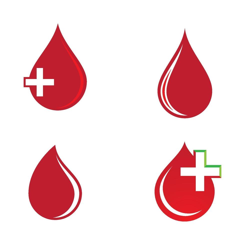 imagens de logotipo de gota de sangue vetor