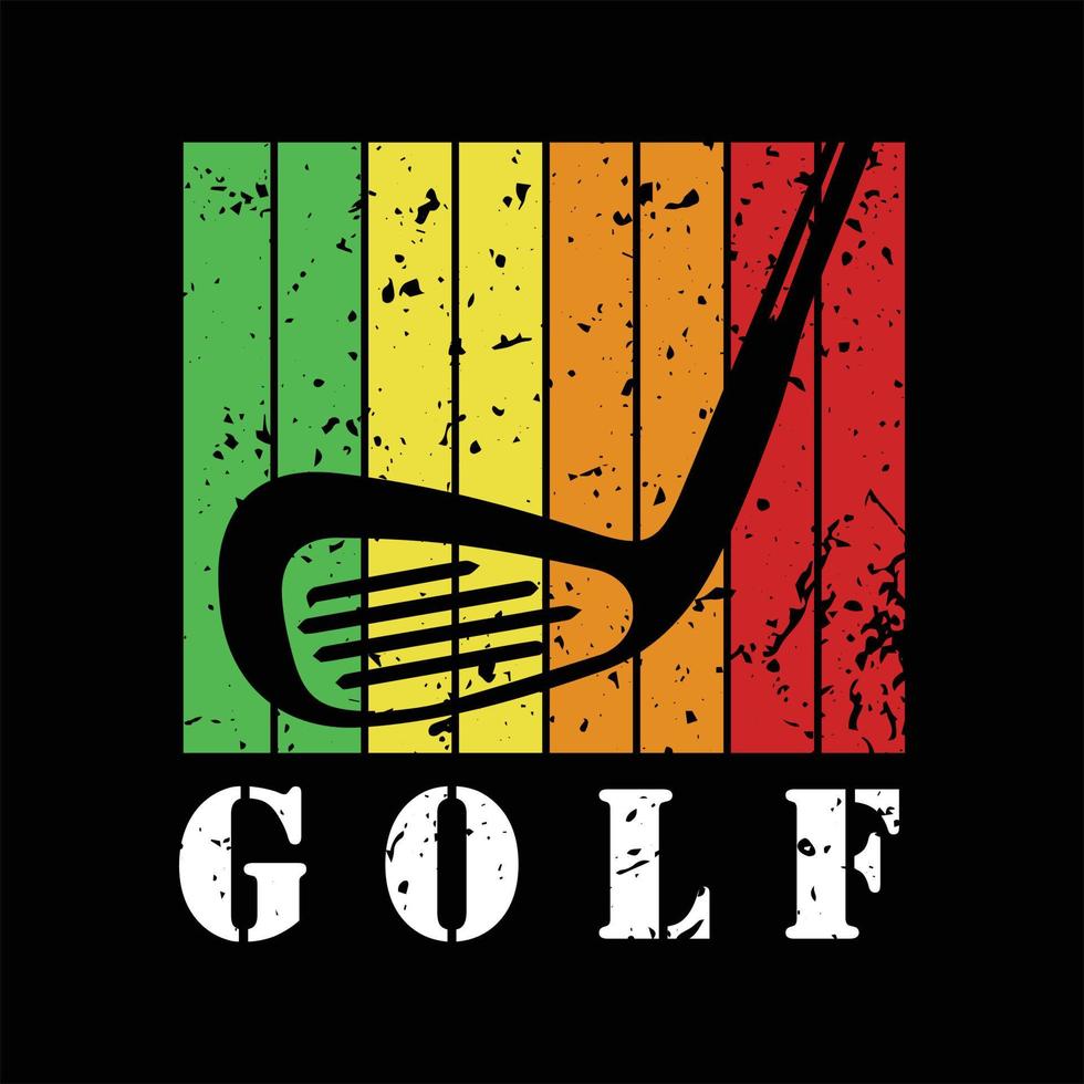 golfe camiseta Projeto vetor