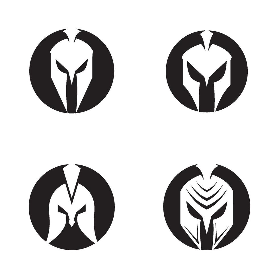 ilustração de imagens do logotipo espartano vetor
