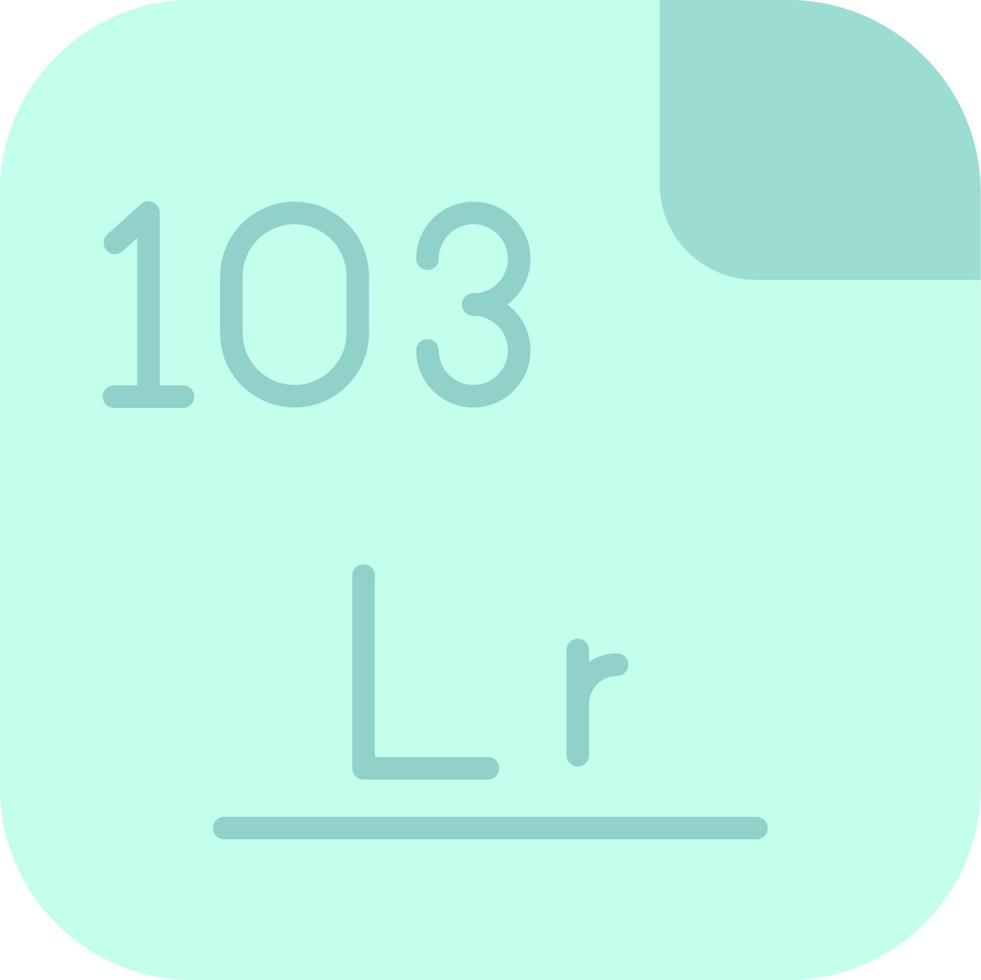 Lawrencium vetor ícone