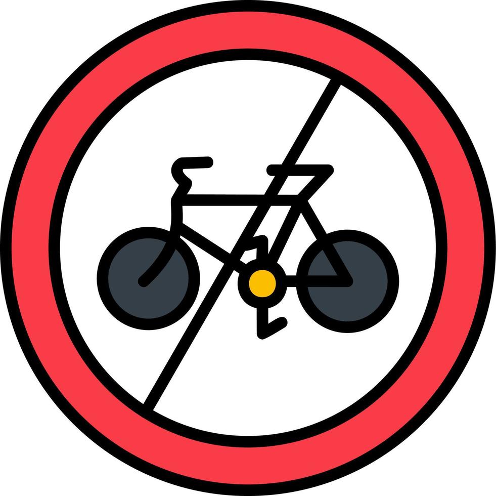 não ciclismo vetor ícone