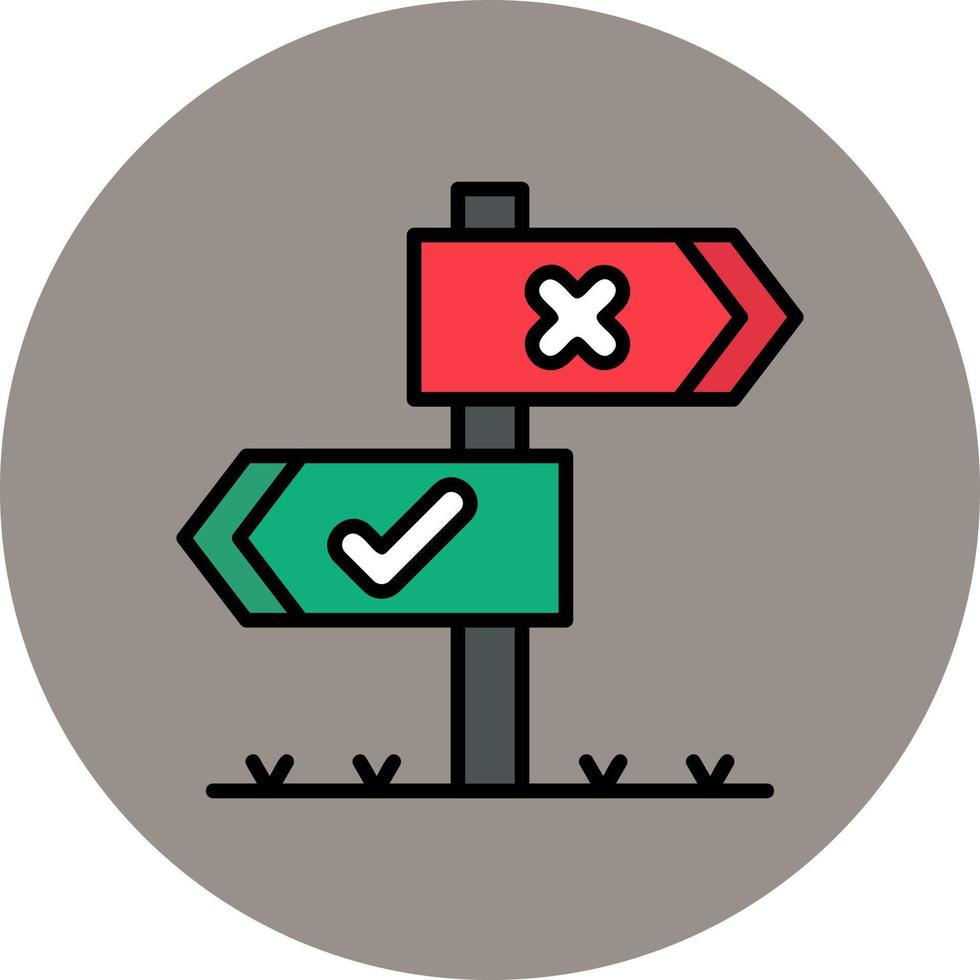ícone de vetor de escolha