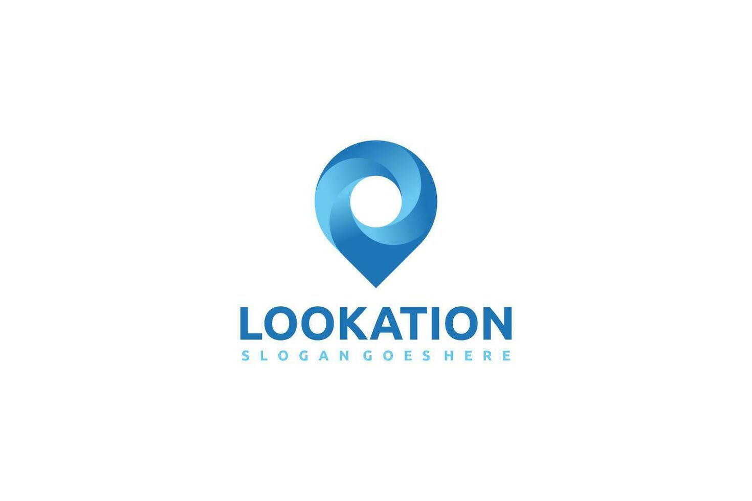 Logotipo do local de localização vetor