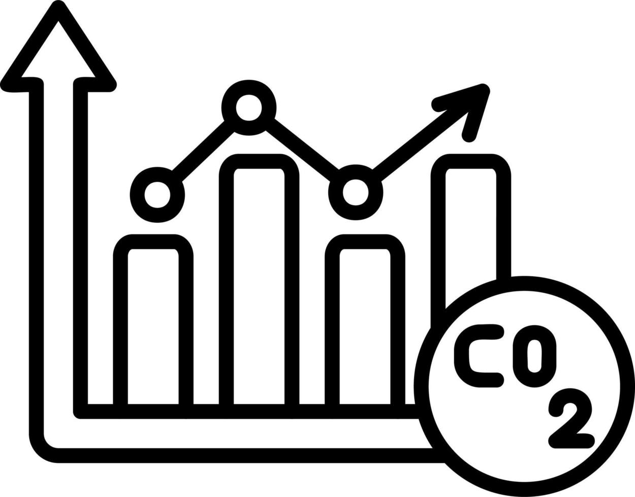 ícone de vetor de co2