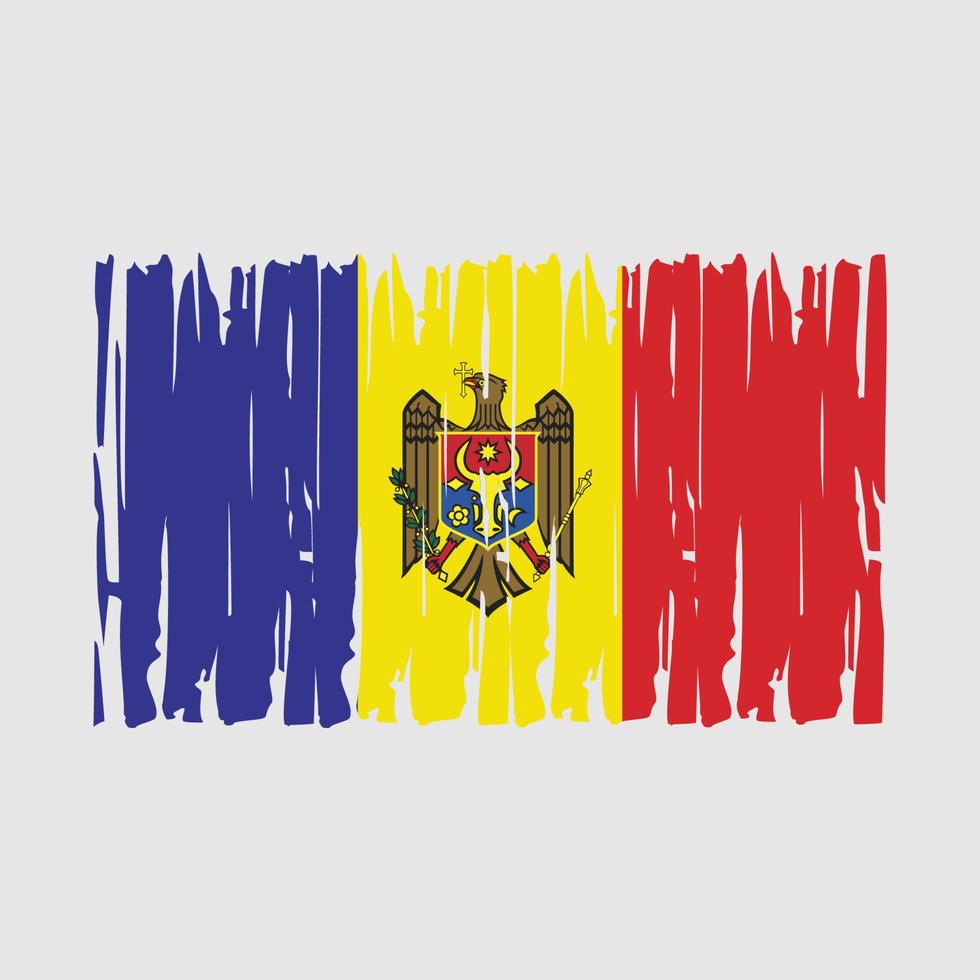 vetor bandeira da moldova