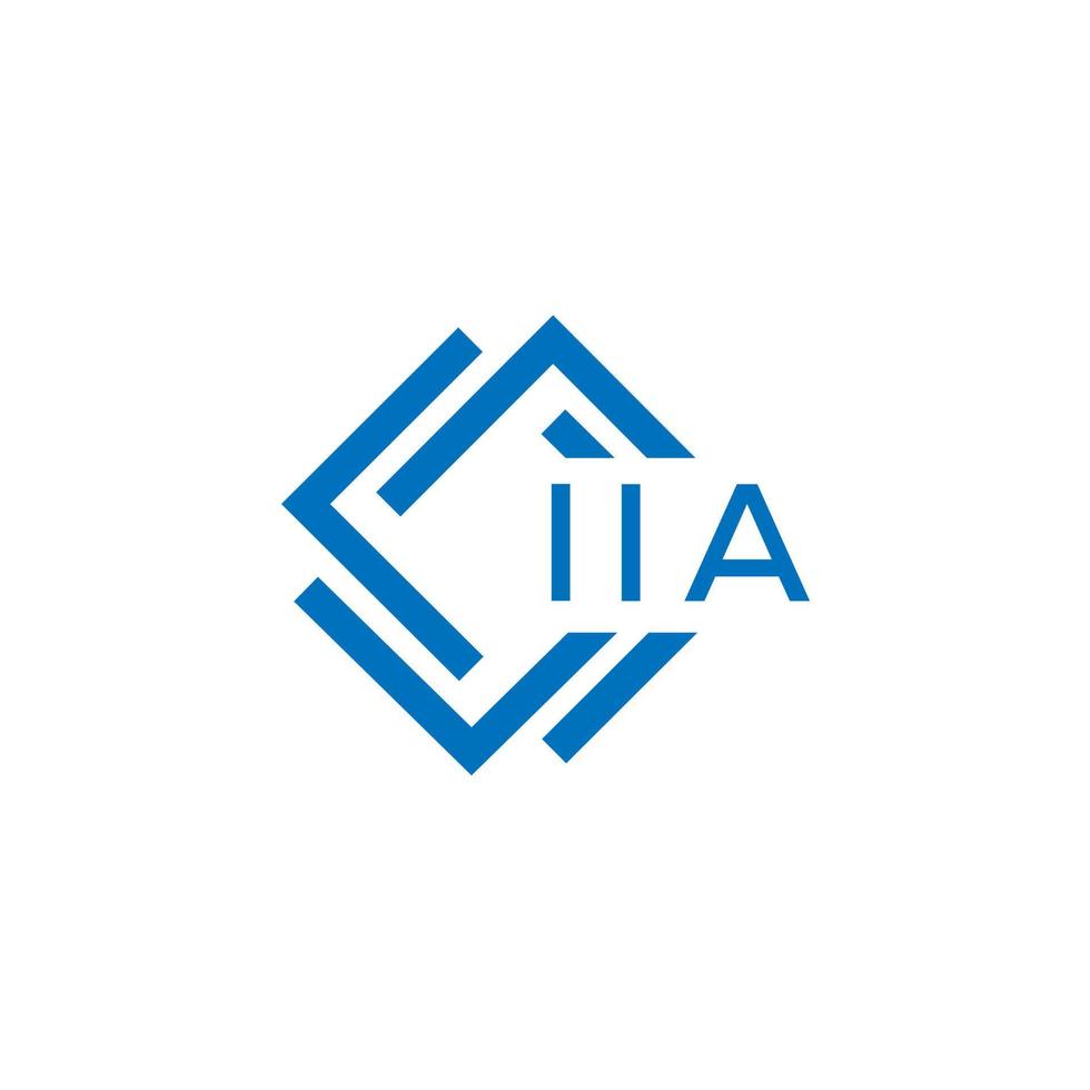 ia carta logotipo Projeto em branco fundo. ia criativo círculo carta logotipo conceito. ia carta Projeto. vetor