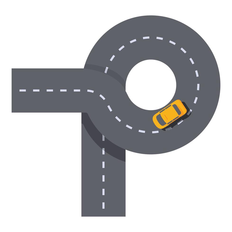 Táxi carro estrada ícone desenho animado vetor. ligar aplicativo vetor