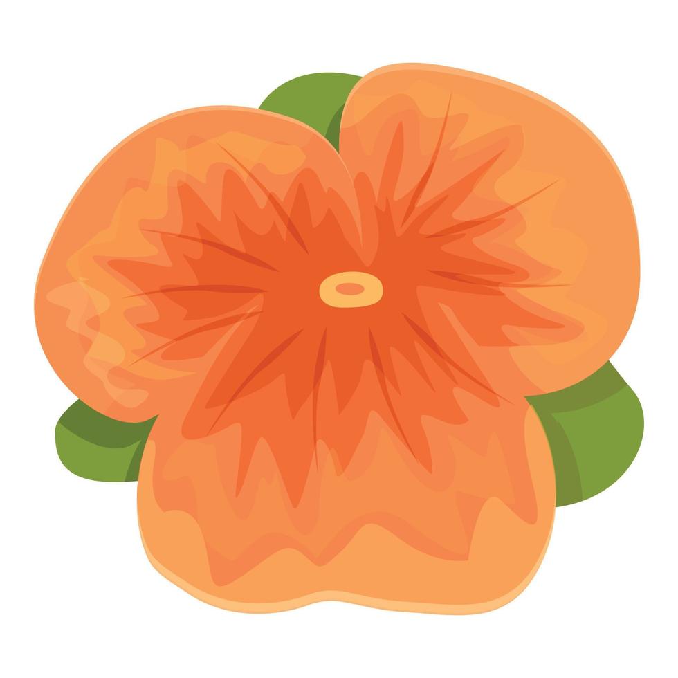 laranja selvagem flor ícone desenho animado vetor. viola Primavera vetor