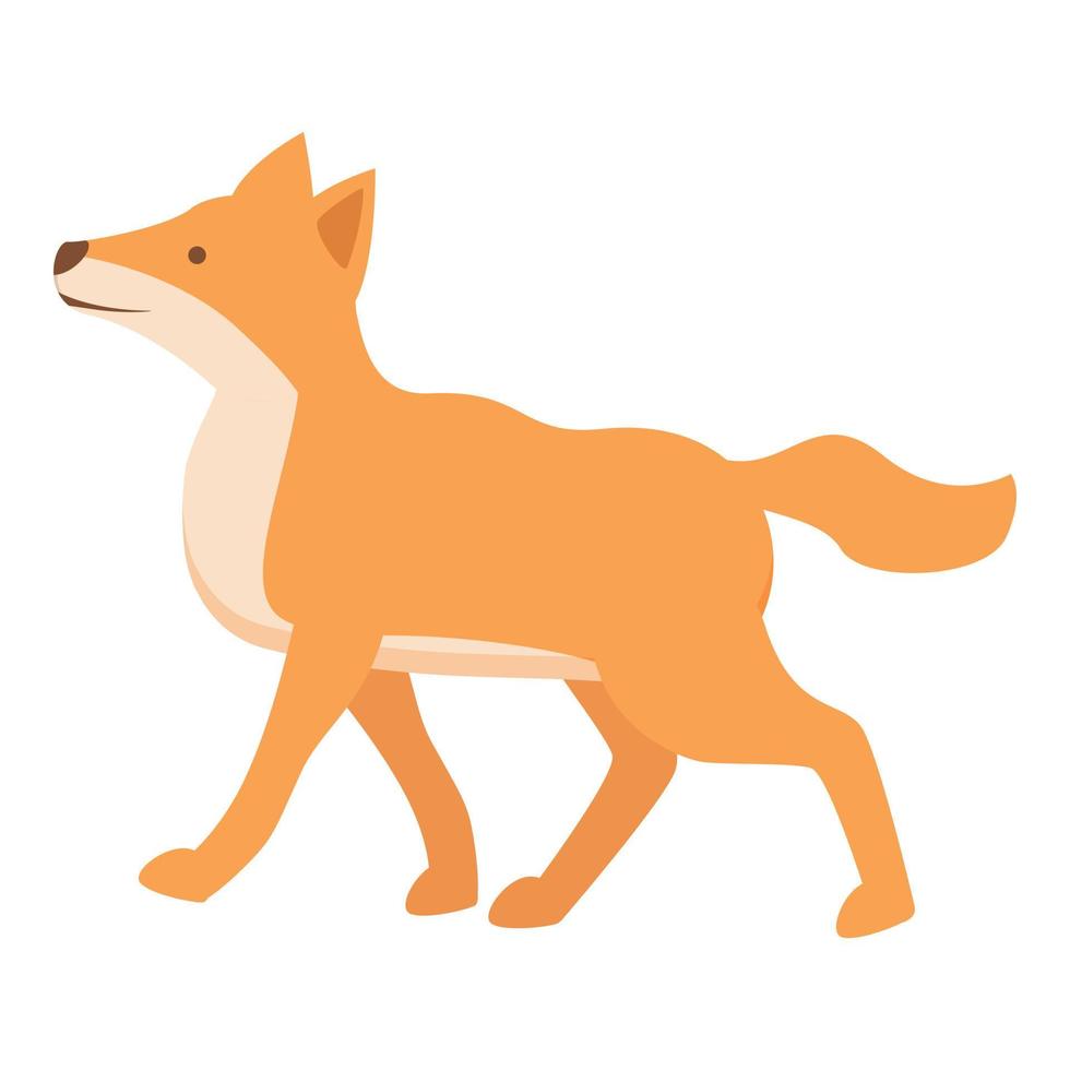 dingo cachorro ícone desenho animado vetor. selvagem animal vetor