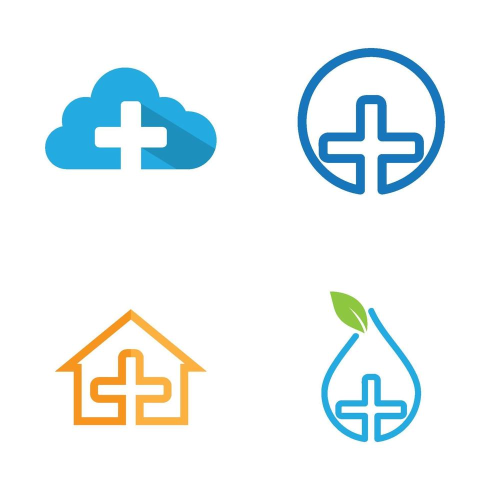 imagens de logotipo de cuidados médicos vetor