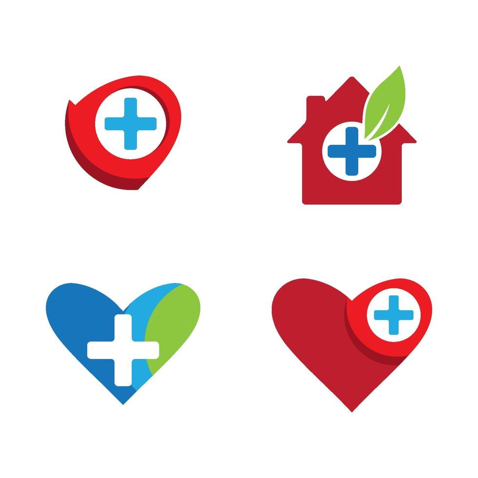 imagens de logotipo de cuidados médicos vetor