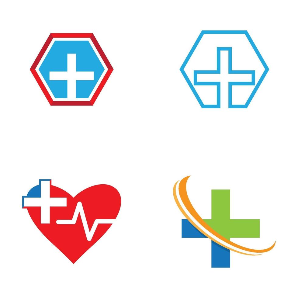 imagens de logotipo de cuidados médicos vetor