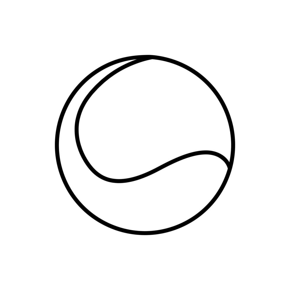 tênis ícone vetor. tênis bola ilustração placa. esporte símbolo ou logotipo. vetor