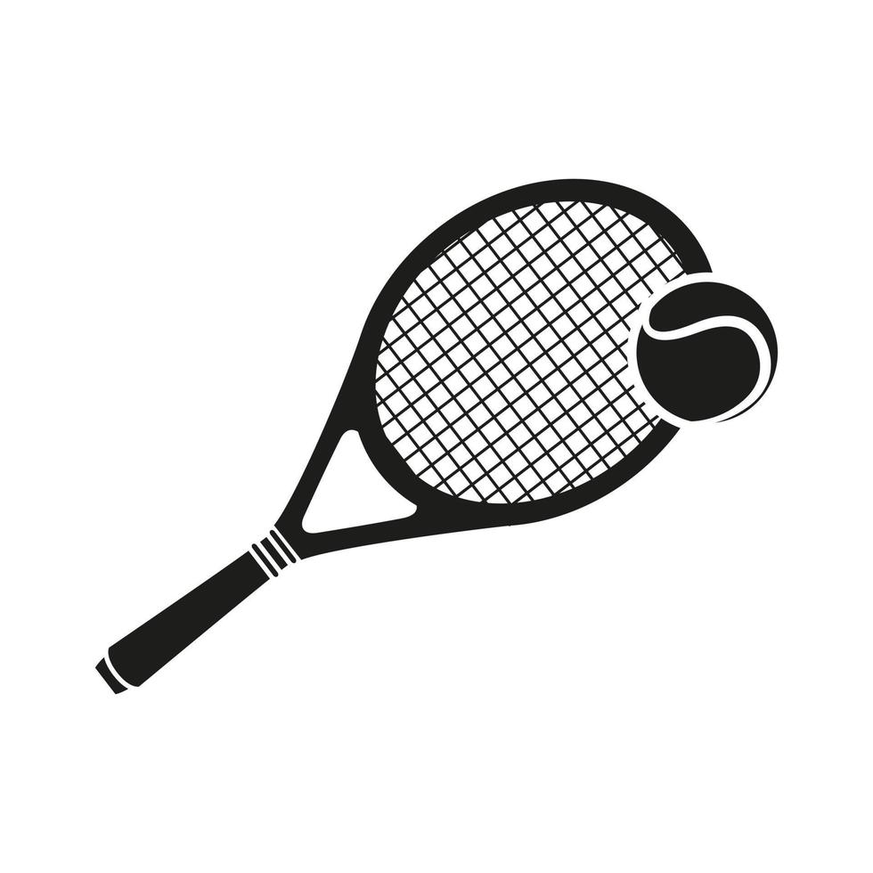 tênis ícone vetor. tênis raquete ilustração placa. esporte símbolo ou logotipo. vetor