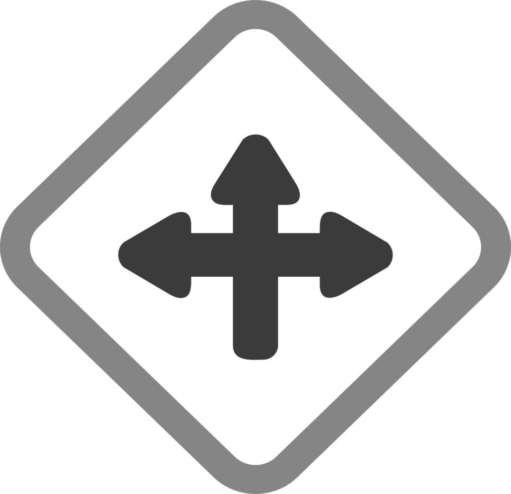 ícone de vetor de interseção