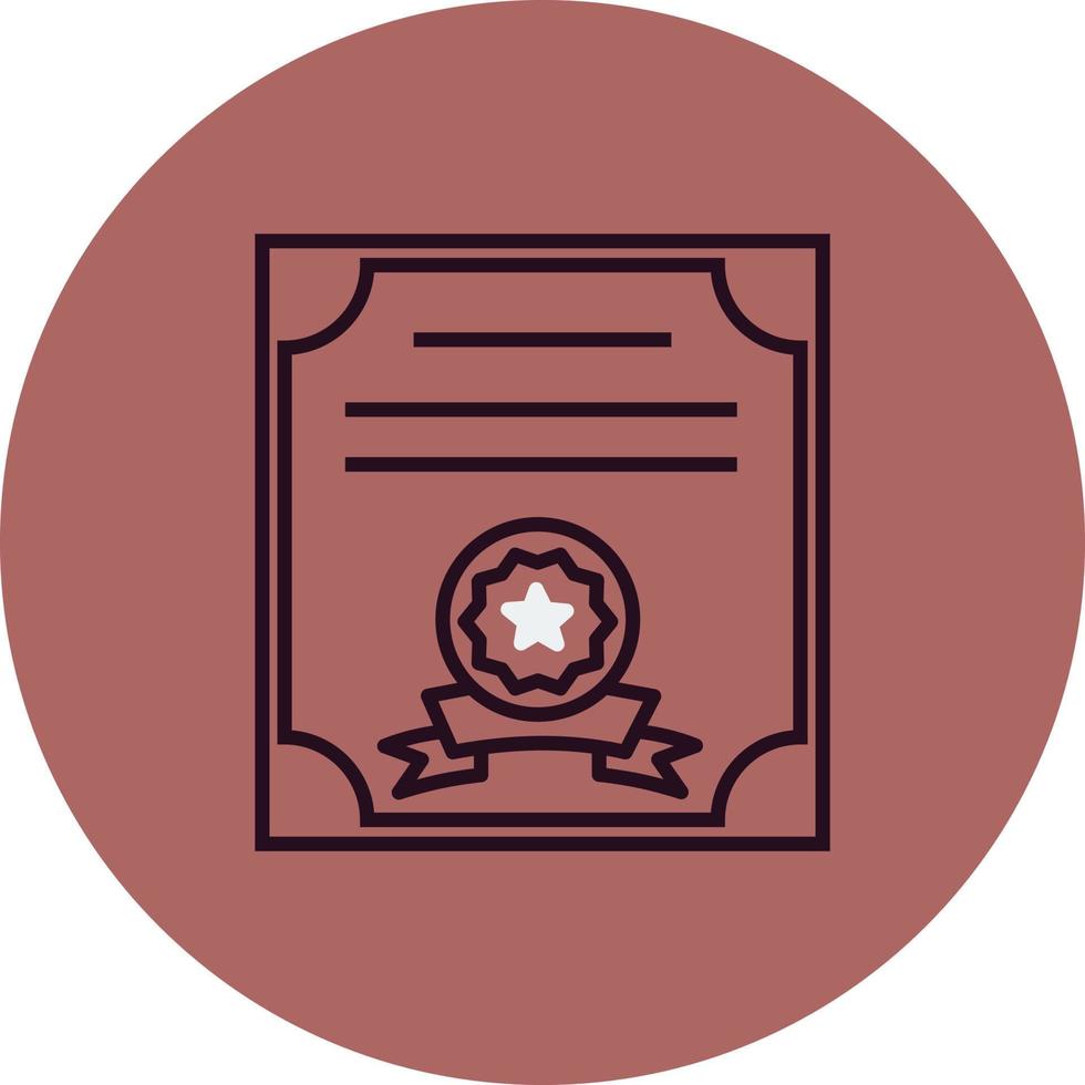 ícone de vetor de certificado