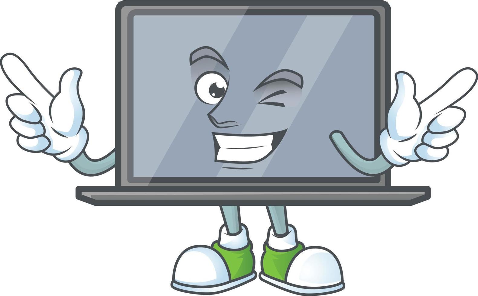 monitor mascote ícone Projeto vetor