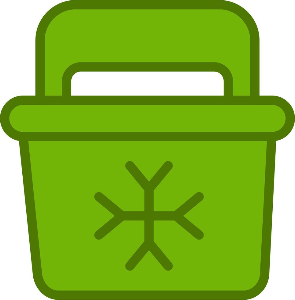 ícone de vetor de geladeira portátil