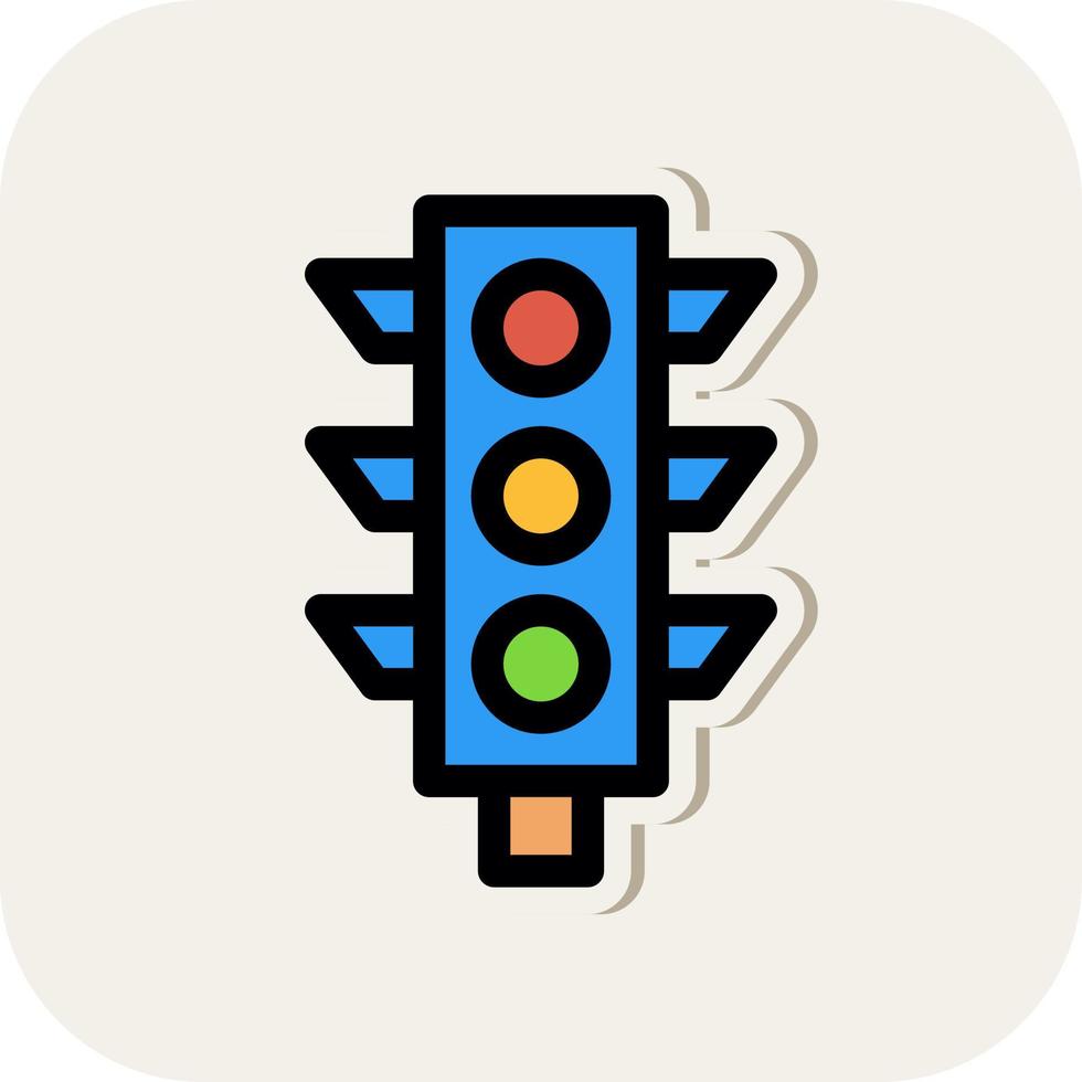 design de ícone de vetor de semáforo