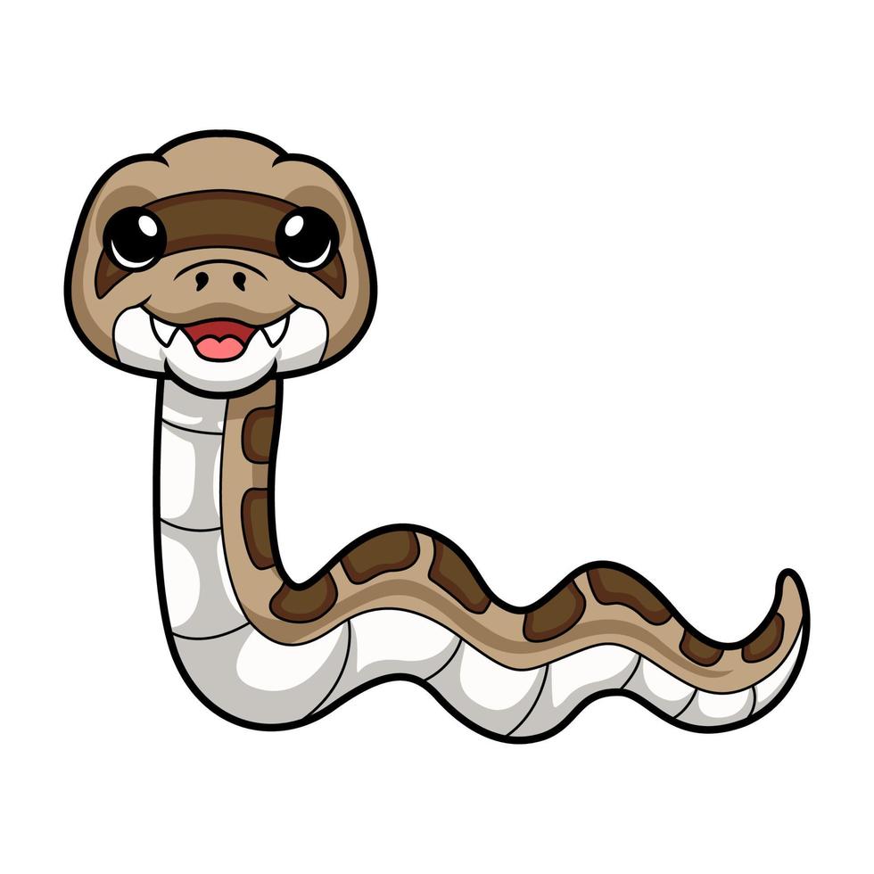 fofa feliz Gopher serpente desenho animado vetor