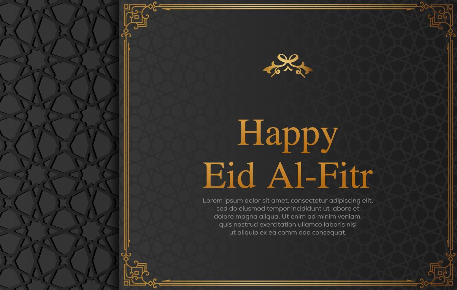 Prêmio vetor islâmico estilo Ramadã kareem e eid decorativo fundo