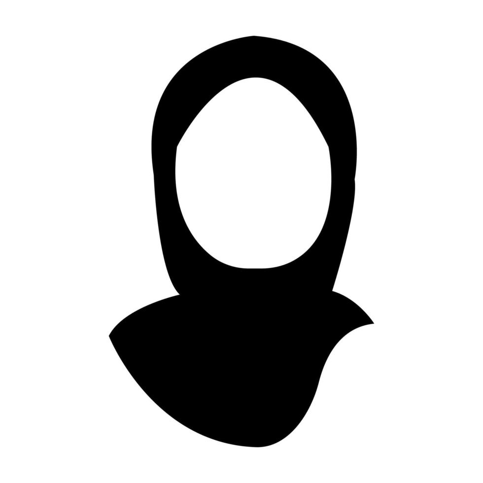 vetor de ilustração de ícone hijab