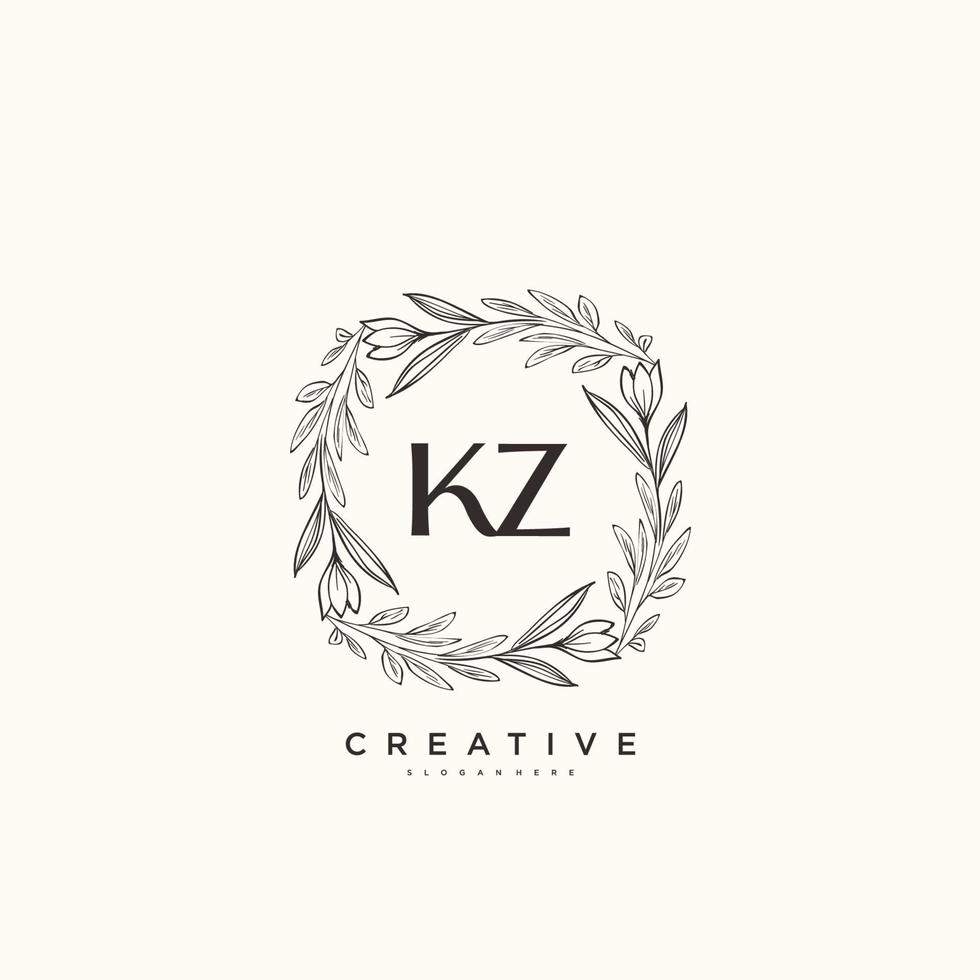 kl beleza vetor inicial logotipo arte, caligrafia logotipo do inicial assinatura, casamento, moda, joalheria, butique, floral e botânico com criativo modelo para qualquer companhia ou negócios.