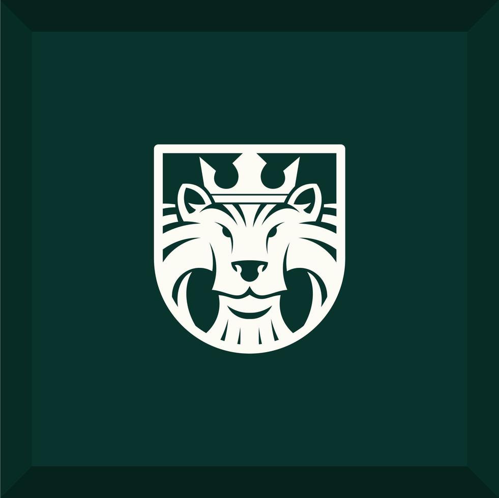 logotipo de leão simples vetor