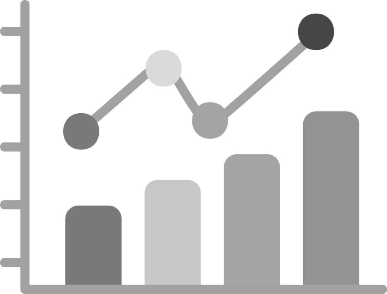 ícone de vetor de gráfico de barras