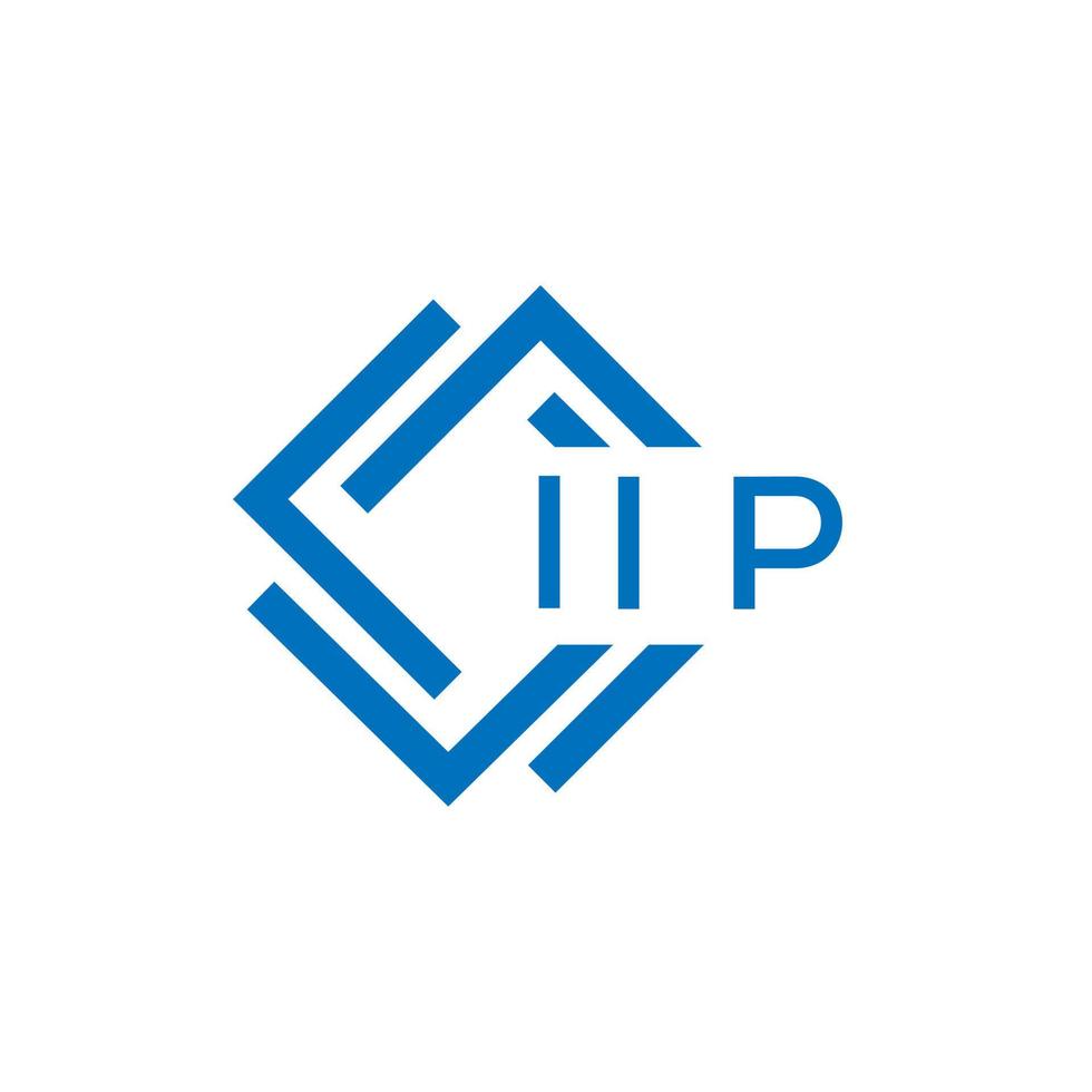 iip criativo círculo carta logotipo conceito. iip carta Projeto. vetor