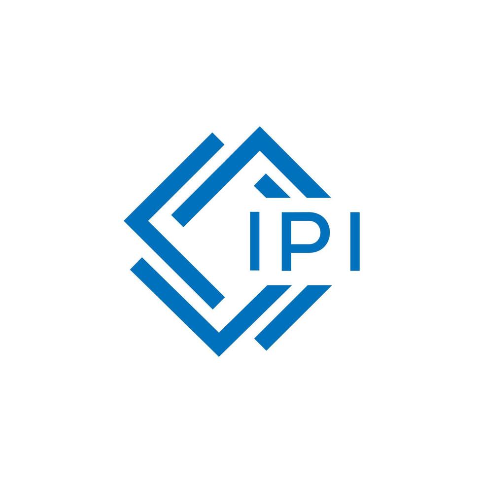 ipi criativo círculo carta logotipo conceito. ipi carta design.ipi carta logotipo Projeto em branco fundo. ipi criativo círculo carta logotipo conceito. ipi carta Projeto. vetor