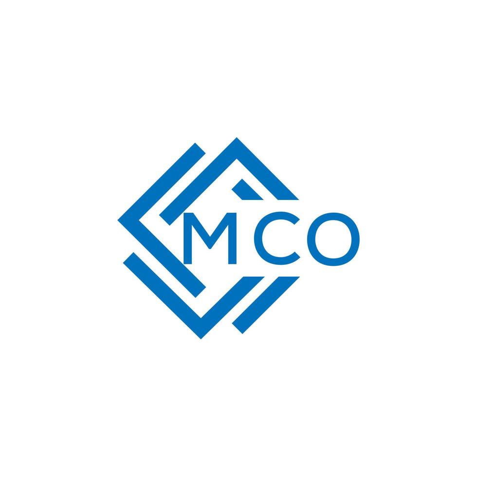 mco criativo círculo carta logotipo conceito. mco carta design.mco carta logotipo Projeto em branco fundo. mco criativo círculo carta logotipo conceito. mco carta Projeto. vetor