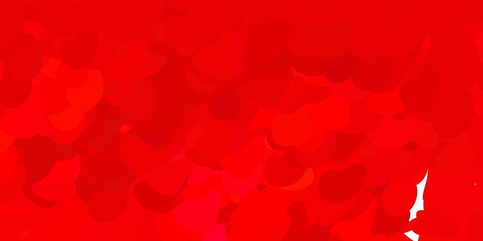 pano de fundo vector rosa e vermelho escuro com formas caóticas.