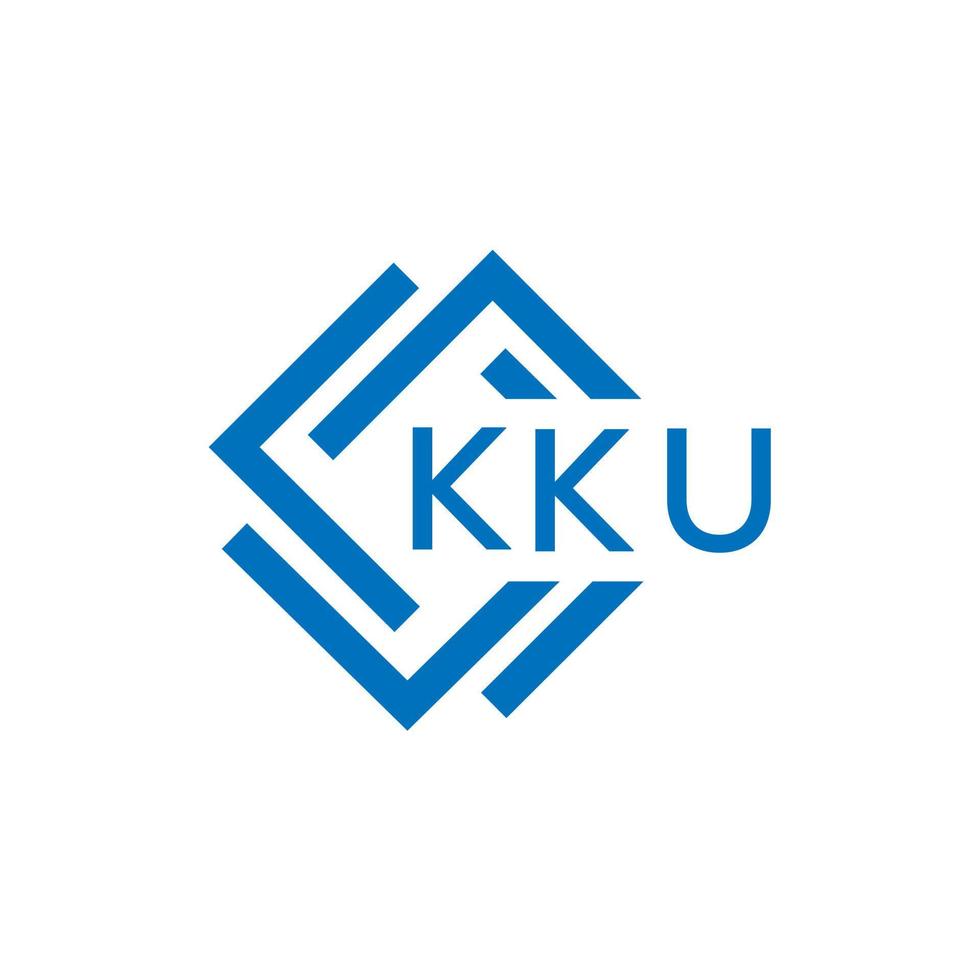 kku carta logotipo Projeto em branco fundo. kku criativo círculo carta logotipo conceito. kku carta Projeto. vetor