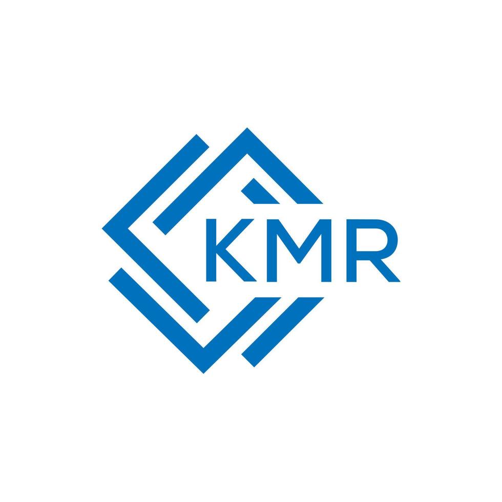 kmr carta logotipo Projeto em branco fundo. kmr criativo círculo carta logotipo conceito. kmr carta Projeto. vetor