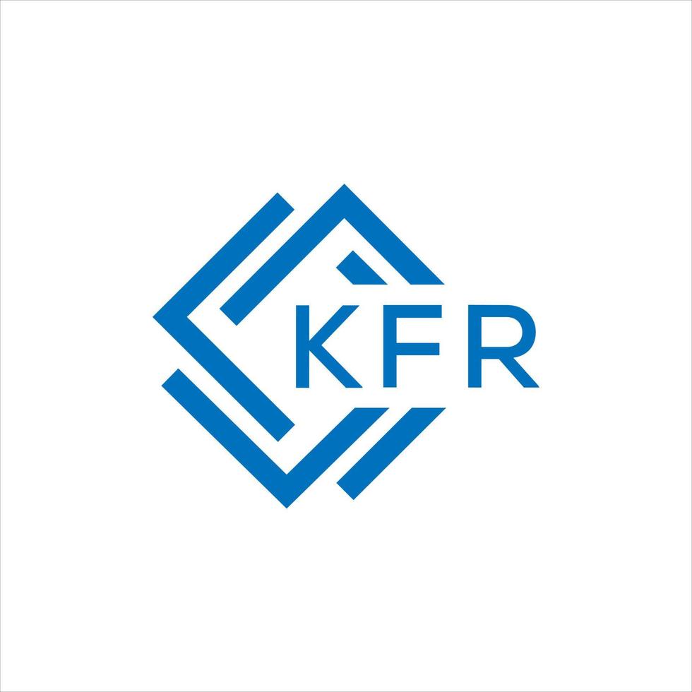 kfr carta logotipo Projeto em branco fundo. kfr criativo círculo carta logotipo conceito. kfr carta Projeto. vetor