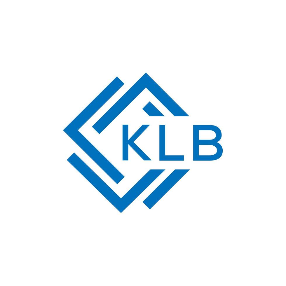 klb carta logotipo Projeto em branco fundo. klb criativo círculo carta logotipo conceito. klb carta Projeto. vetor