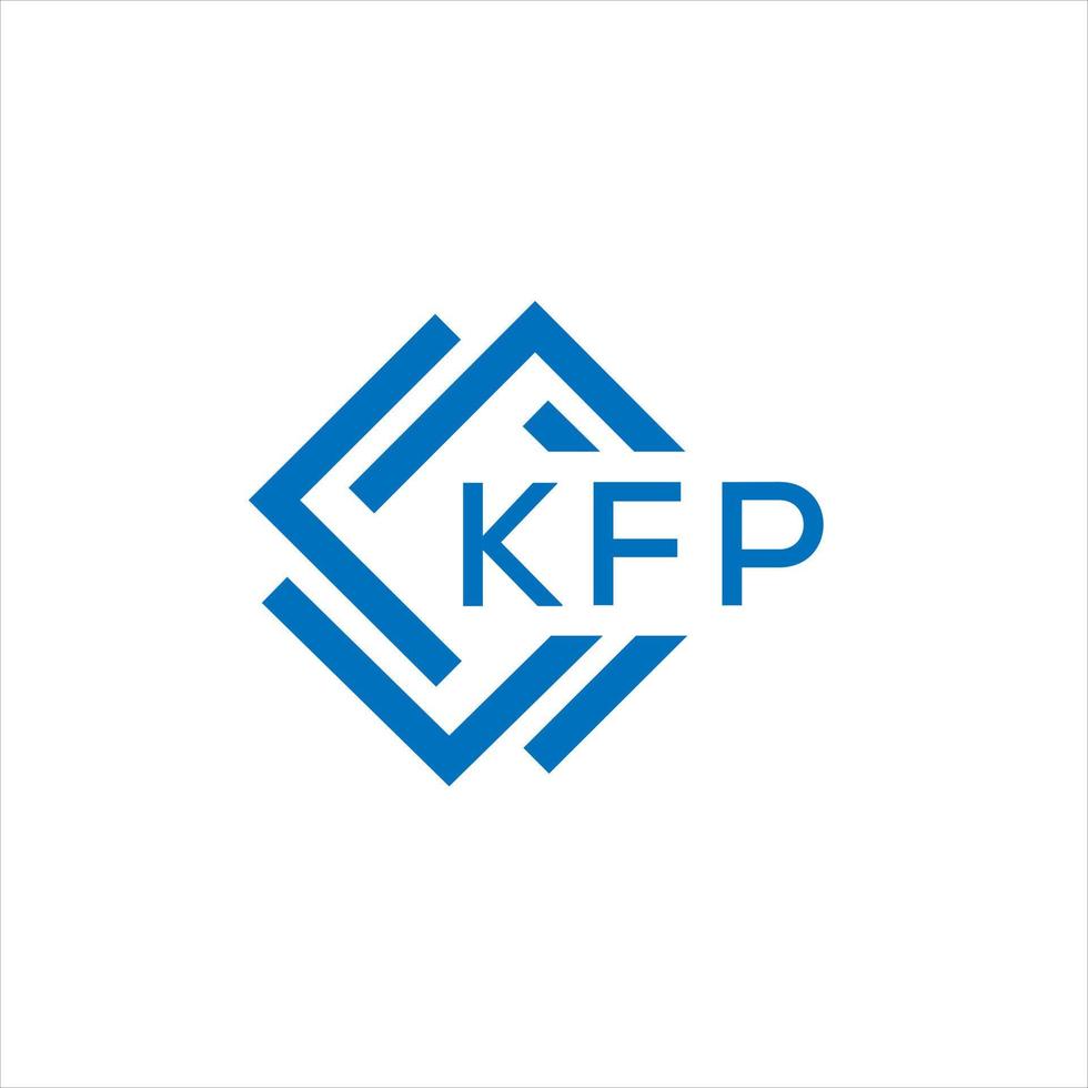 kfp criativo círculo carta logotipo conceito. kfp carta design.kfp carta logotipo Projeto em branco fundo. kfp criativo círculo carta logotipo conceito. kfp carta Projeto. vetor