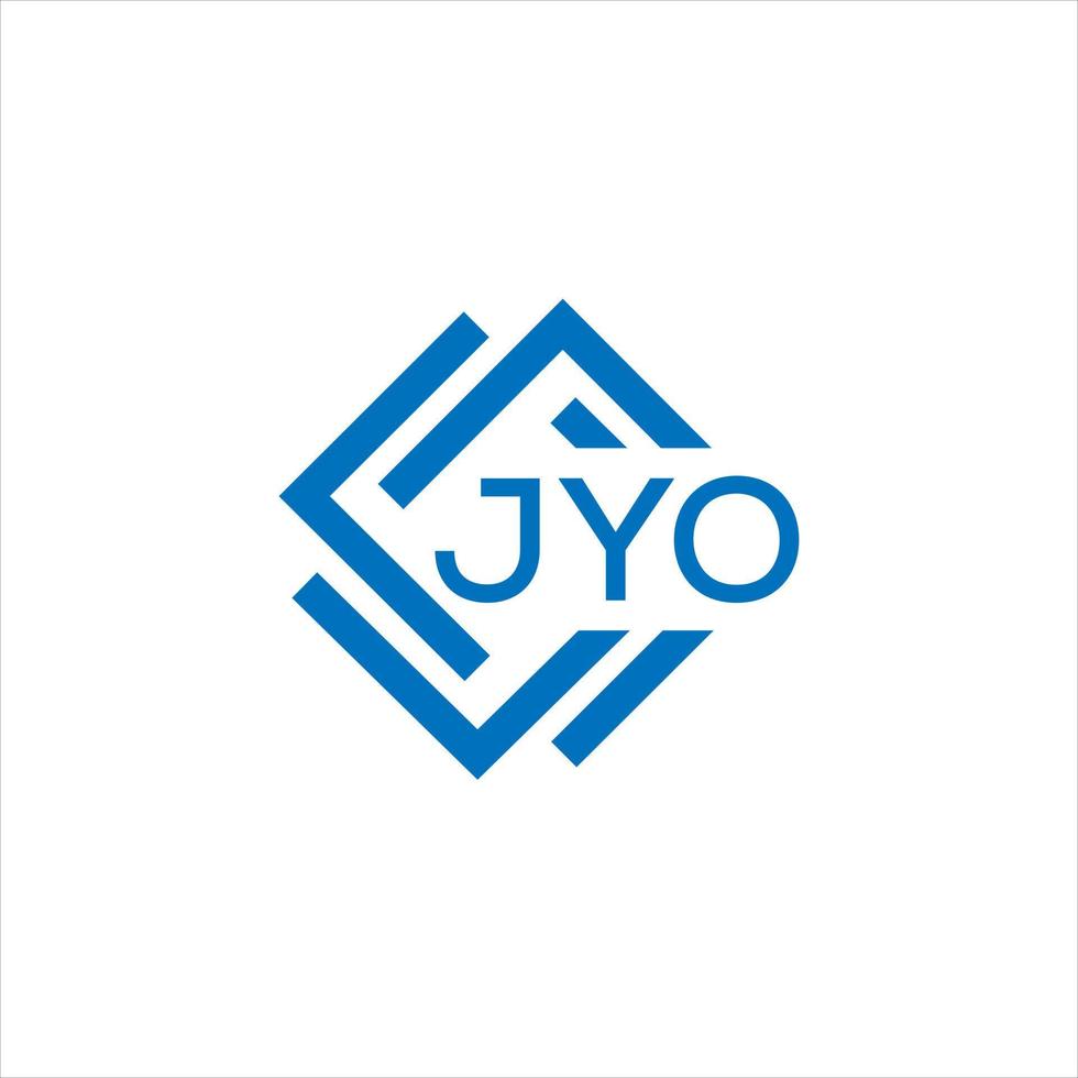 jyo carta logotipo Projeto em branco fundo. jyo criativo círculo carta logotipo conceito. jyo carta Projeto. vetor